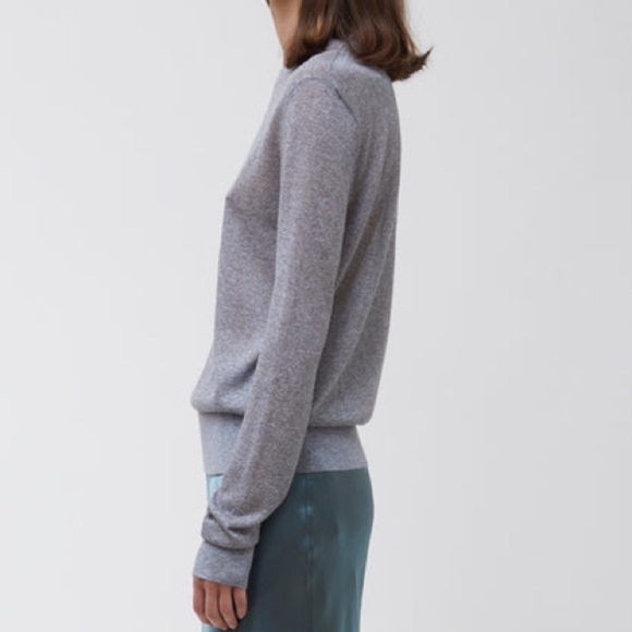 Sies Marjan Pierre Lurex Melange Crewneck Sweater in Gray With Sparkles - Small - Picture 2 of 9